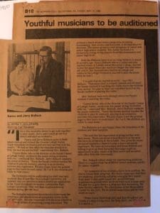 A Tradition of Excellence Newspaper article